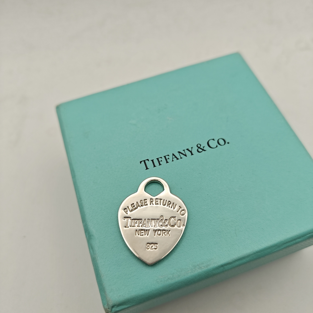 Tiffany & Co. Silver Heart Tag Pendant